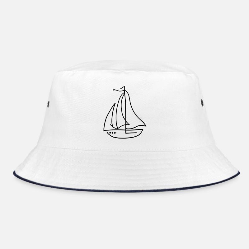Sailboat sailing ship Bucket Hat