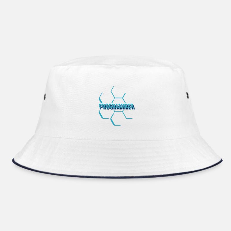 Computer programmer - Programmierer - Bucket Hat - Weiß/Navy