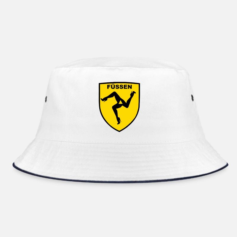 Fuessen - Bucket Hat - Weiß/Navy