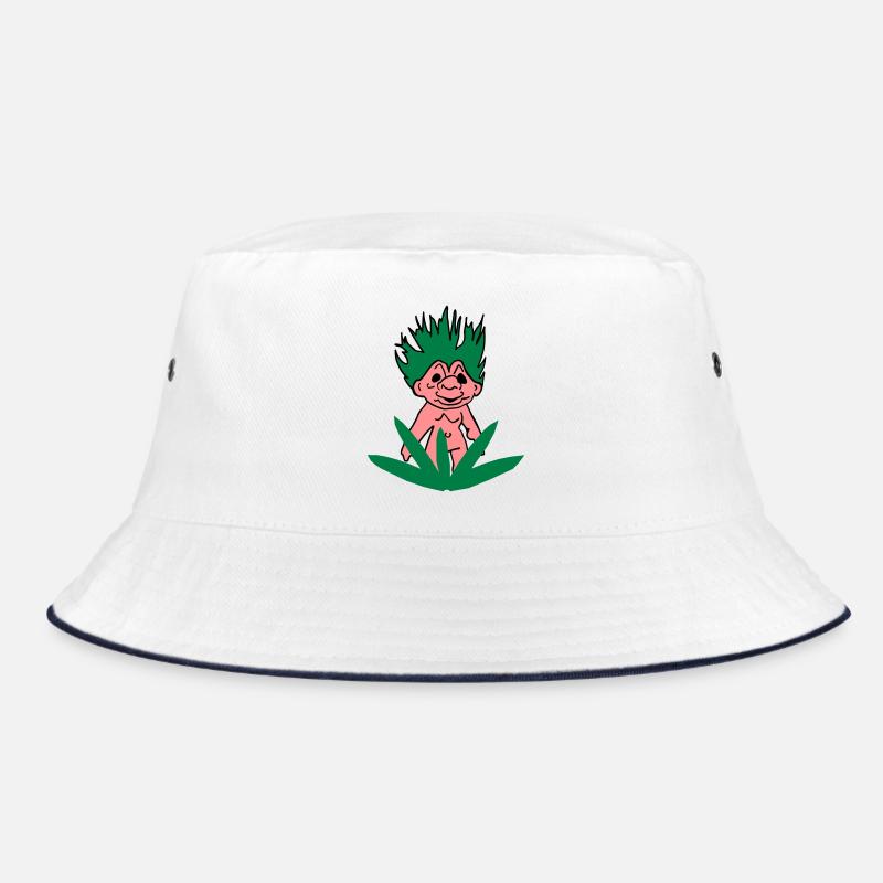 Troll yourself out! - Bucket Hat - white/navy