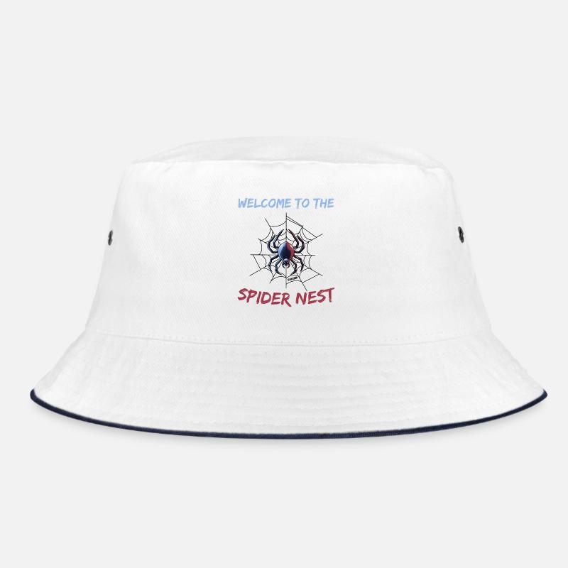 Spinne im Spinnennetz Bucket Hat