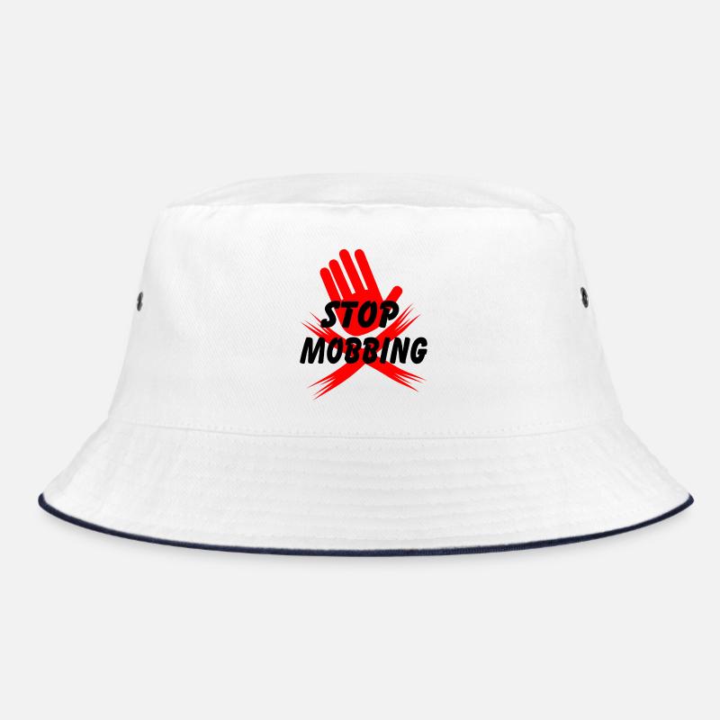 Stop mobbing hand Bucket Hat