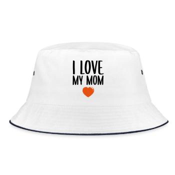 J'aime ma mère - Bob - blanc/marine - Devant