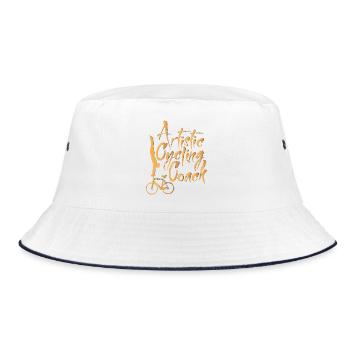 Artistic Cycling, Artistic Cycling, Indoor Cycling, Coach - Bucket Hat - white/navy - Front