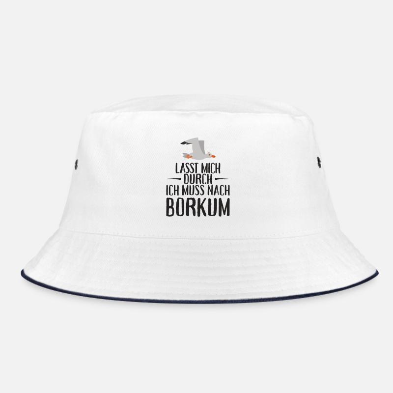 Lasst mich durch ich muss nach Borkum Möwe Bucket Hat