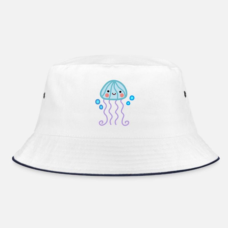 Mignon et joyeux, méduses kawaii heureuses Bob