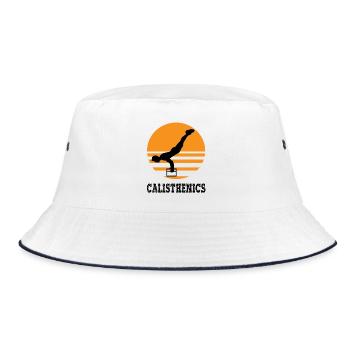Calisthenics - Bucket Hat - white/navy - Front