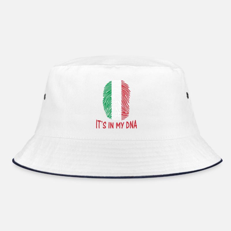 drapeau de conception d'autocollant de l'Italie Italia c'est dans mon ADN - Bob - blanc/marine
