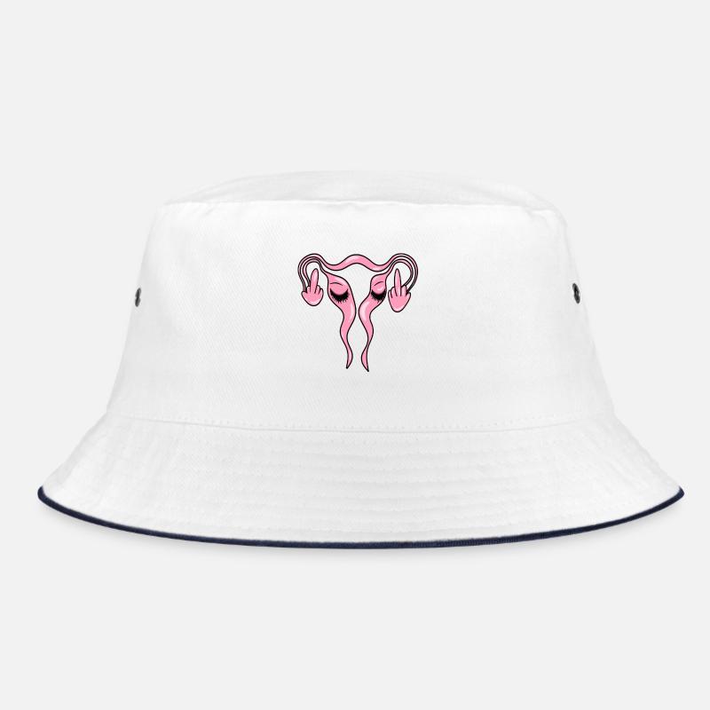 FCK Uterus - Eierstöcke mit Wimpern Bucket Hat