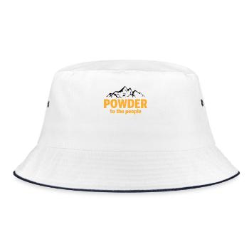 Powder To The People - Bucket Hat - white/navy - Front