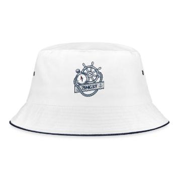 ZINGST - Dein Statement für Fischland Darss Zingst - Bucket Hat - Weiß/Navy - Vorne