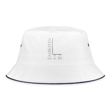 Love on many different languages - Bucket Hat - white/navy - Front