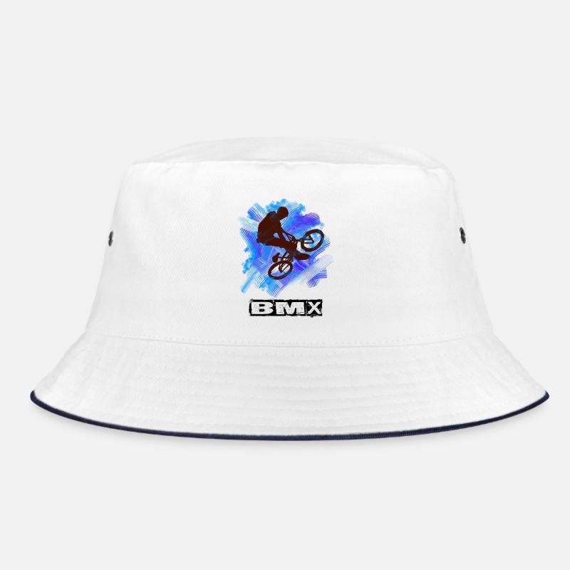 Bmx - Bucket Hat - Weiß/Navy