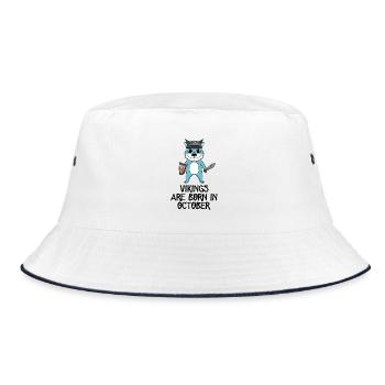 Month of birth Month October Gift - Bucket Hat - white/navy - Front