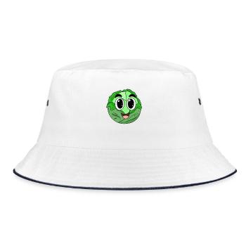Sweet cabbage - Bucket Hat - white/navy - Front