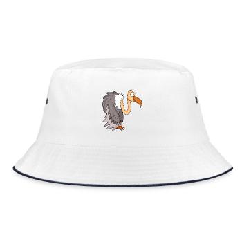 Vulture - Bucket Hat - white/navy - Front