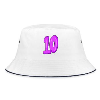 10 - Bob - blanc/marine - Devant
