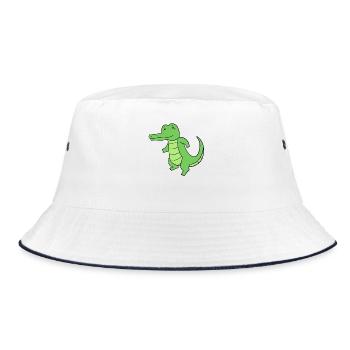 Crocodile - Bob - blanc/marine - Devant