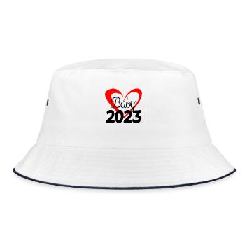 Bébé 2023 - Nouveau-né 2023 Cadeau bébé - Bob - blanc/marine - Devant