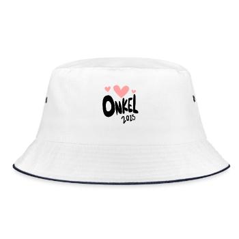 Onkel 2023 - Onkel werden - Bucket Hat - Weiß/Navy - Vorne