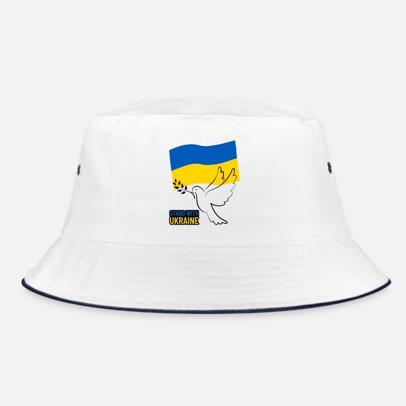 Ukraine flag with wing design Bucket Hat