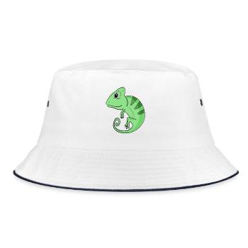 Chameleon - Bucket Hat - white/navy - Front