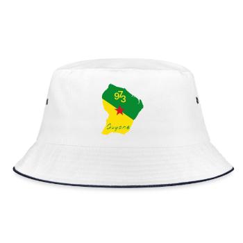 Guyana - Bucket Hat - Weiß/Navy - Vorne
