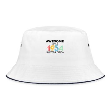 Fantastic since 1954 - born in 1954 - Bucket Hat - white/navy - Front