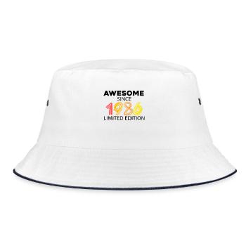 tastic since 1986 - born in 1986 - Bucket Hat - white/navy - Front
