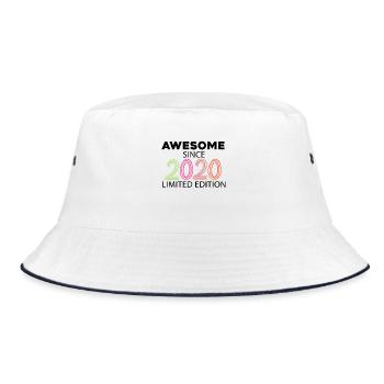 Fantastisch seit 2020 - Jahrgang 2020 - Bucket Hat - Weiß/Navy - Vorne