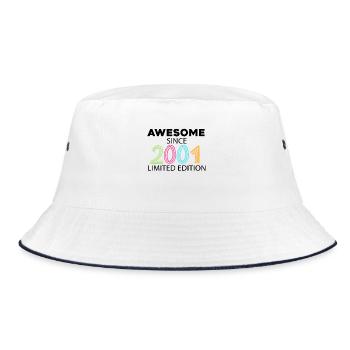 Fantastic since 2001 - born in 2001 - Bucket Hat - white/navy - Front