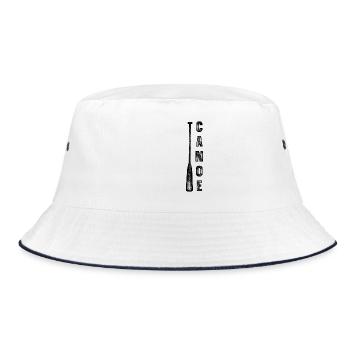 Canoeing Canoeing Canoeing - Bucket Hat - white/navy - Front