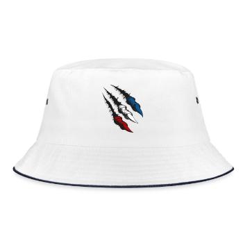 Rostock Claws - Bucket Hat - white/navy - Front