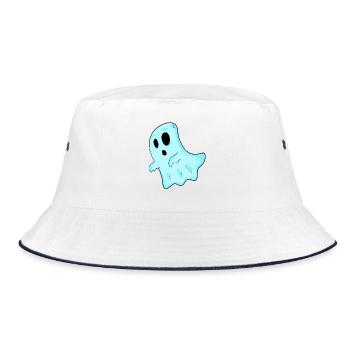 Geist - Bucket Hat - Weiß/Navy - Vorne