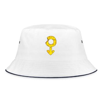 transgender woman - Bucket Hat - white/navy - Front