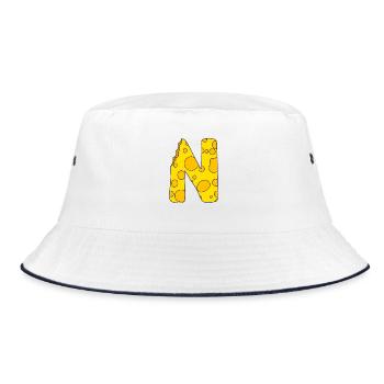 Lettre N - Bob - blanc/marine - Devant