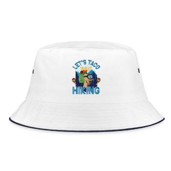 Let's Taco' Bout Hiking - Bucket Hat - white/navy - Front