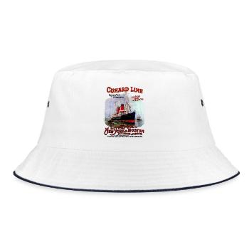 LINER TRANSATLANTIC CREATION LOUIS RUNEMBERG - Bucket Hat - white/navy - Front