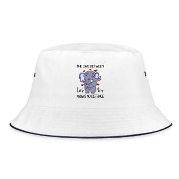 Love between uncle and niece - Bucket Hat - white/navy - Front