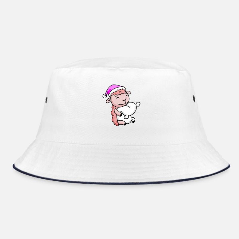 Sheep with pillow and sleeping cap Bucket Hat