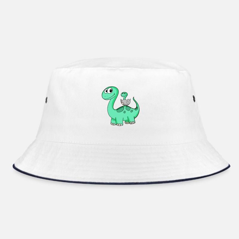 Dinosaurs with Baby Dinosaurs Bucket Hat