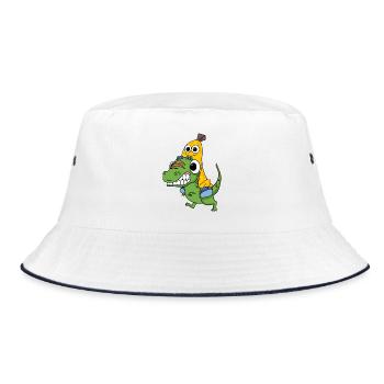 Dinosaures et bananes - Bob - blanc/marine - Devant