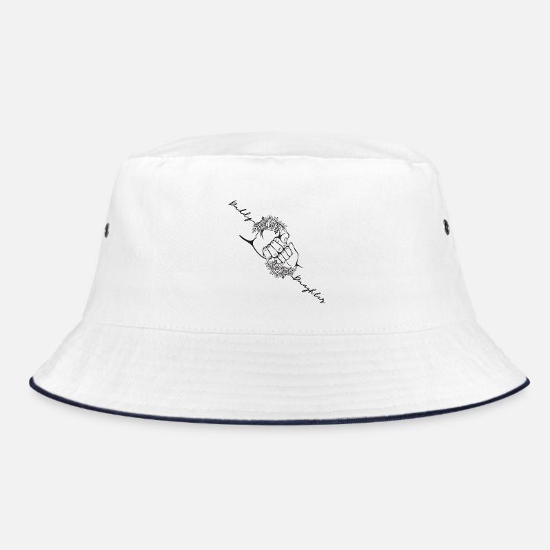 Vater Tochter passender Fauststoß, personalisiert Bucket Hat