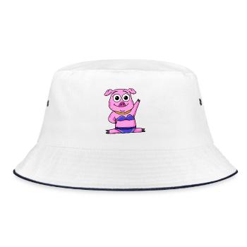 Cochon - Bob - blanc/marine - Devant