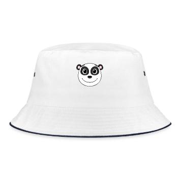 Panda Head Ours Mignon - Bob - blanc/marine - Devant