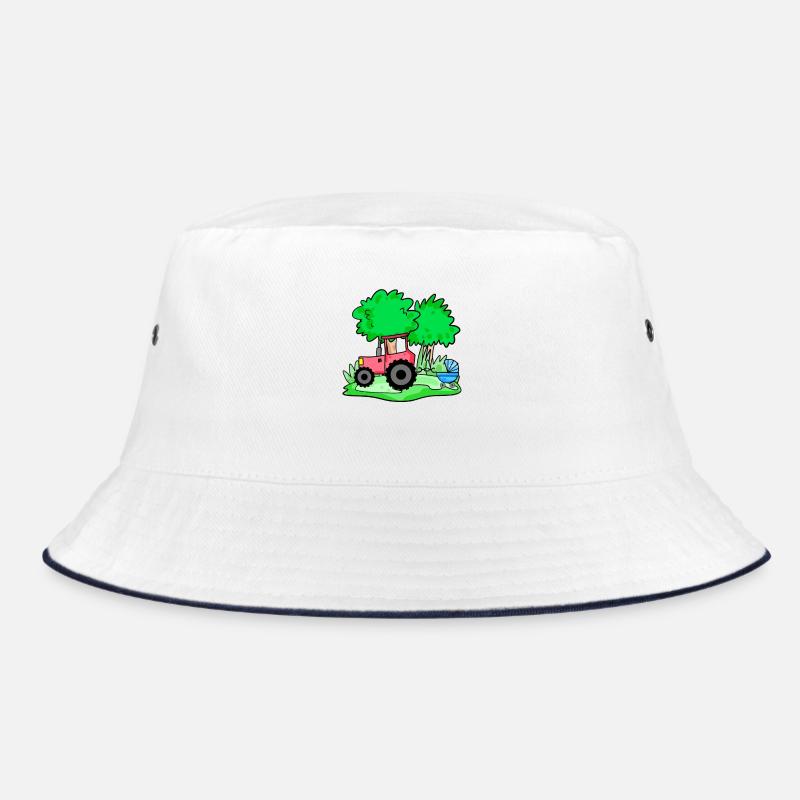 Traktor mit Babywagen Bucket Hat