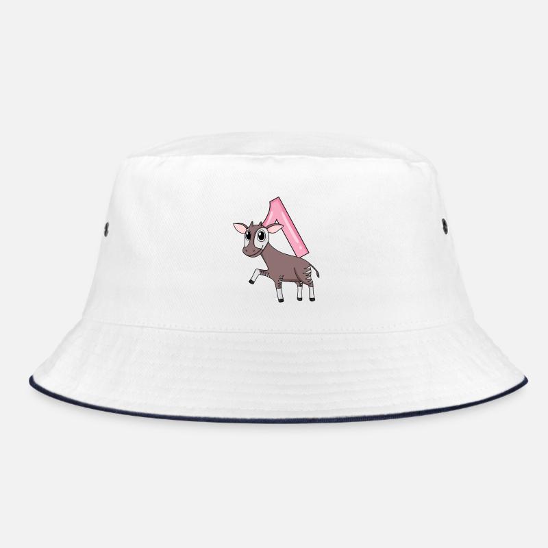 Mädchen 1 Jahre alt Okapi 1. Geburtstag Geschenk Bucket Hat