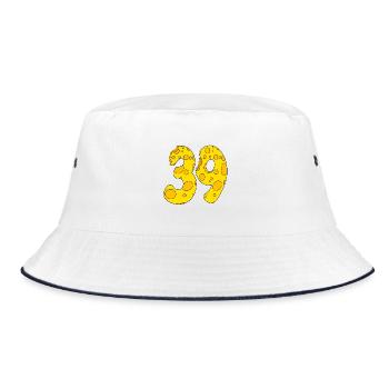 39 years old - 39th birthday gift - 1939 - Bucket Hat - white/navy - Front