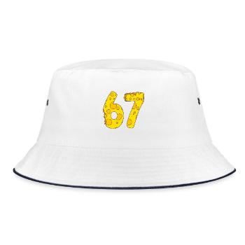 67 years old - 67th birthday gift - 1967 - Bucket Hat - white/navy - Front