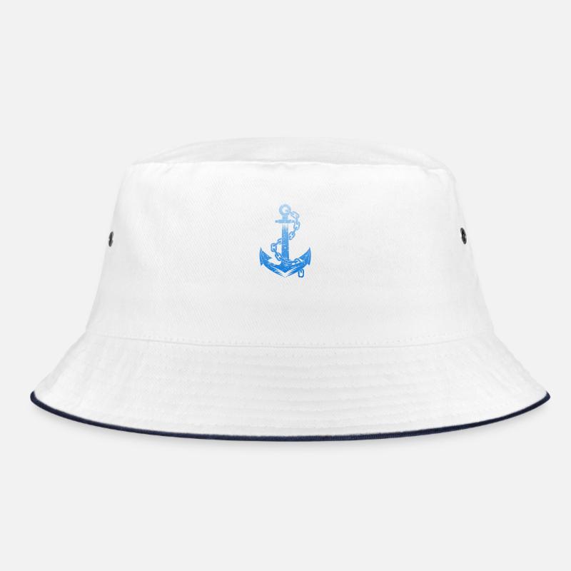 Anchor Sailing Sailboat Sailor Design Bucket Hat